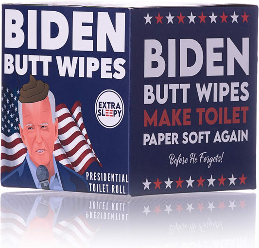 Joe Biden Toilet Paper -Biden Butt Wipes w/ Gift Box