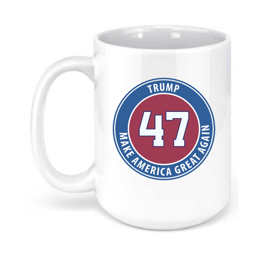 Trump 47 Make America Great Again 15 Oz Coffee Mug