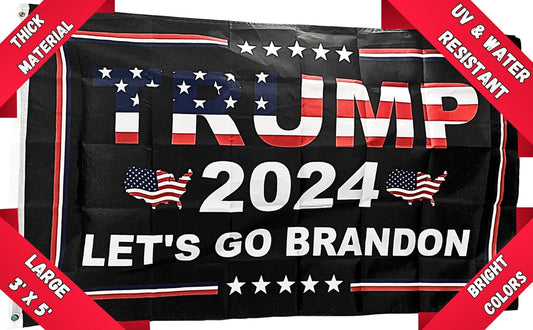 Trump 2024 Lets Go Brandon Flag 3x5 Foot