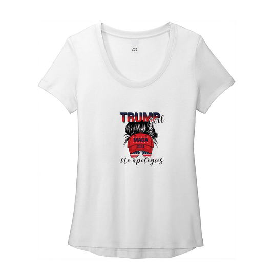 Trump Girl T-Shirt | Women’s Flex Scoop Neck Tee