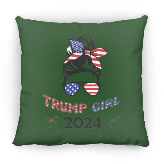 Trump Girl Large Square Pillow