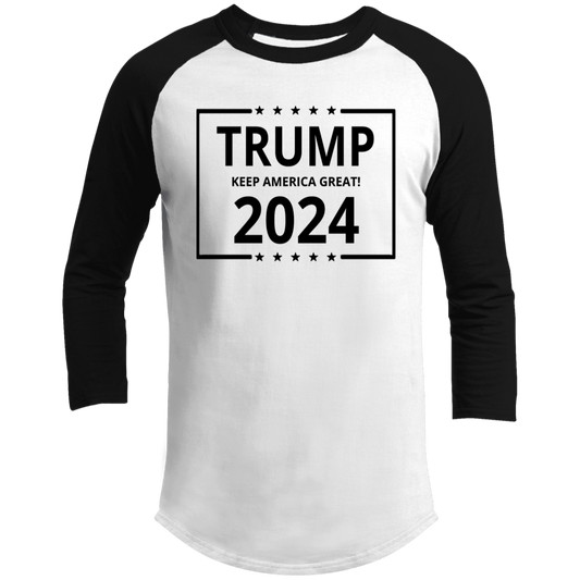 Trump 2024 Keep America Great Raglan Sleeve Shirt