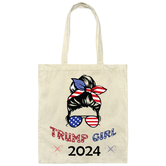 Trump Girl 2024 Canvas Tote Bag