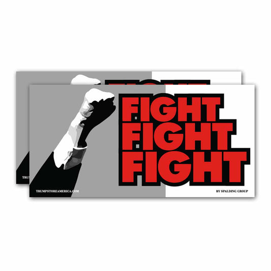 (Pack of 2) Fight Fight Fight Bumper Sticker