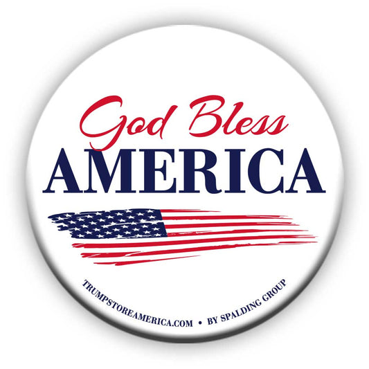 God Bless America Button