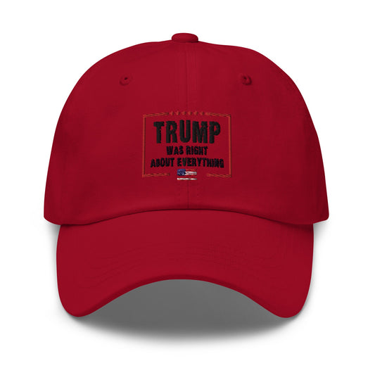 Trump Was Right About Everything Dad hat