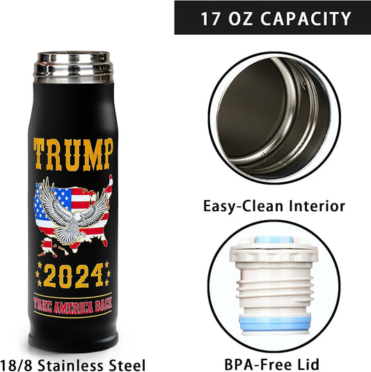 Trump 2024 Insulated Bullet Tumbler  Eagle USA