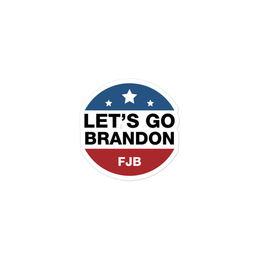 Round Let's Go Brandon #fjb Sticker