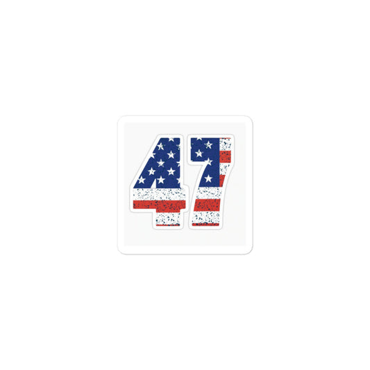 47 American Flag Trump Sticker