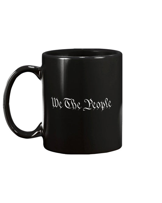 We the People Black 15oz Ceramic Mug