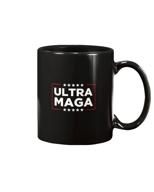 Large Black Ultra MAGA Coffee Mug