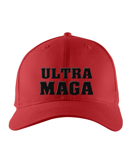 Ultra Maga Red Embroidered Trump Hat