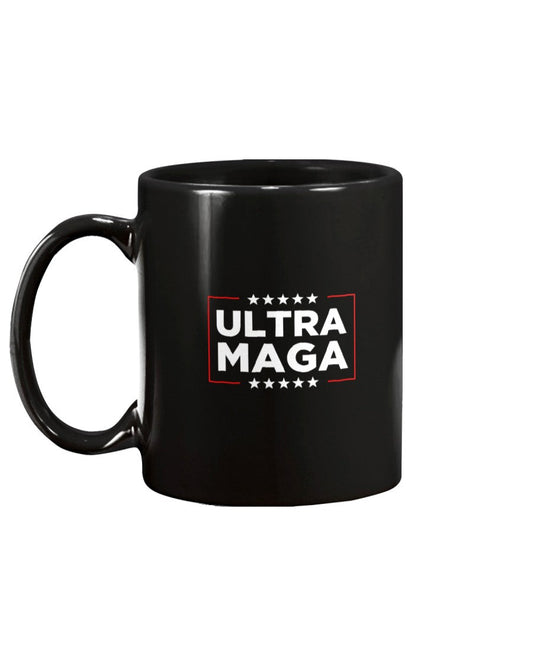 Large Black Ultra MAGA Coffee Mug