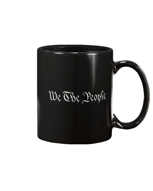 We the People Black 15oz Ceramic Mug