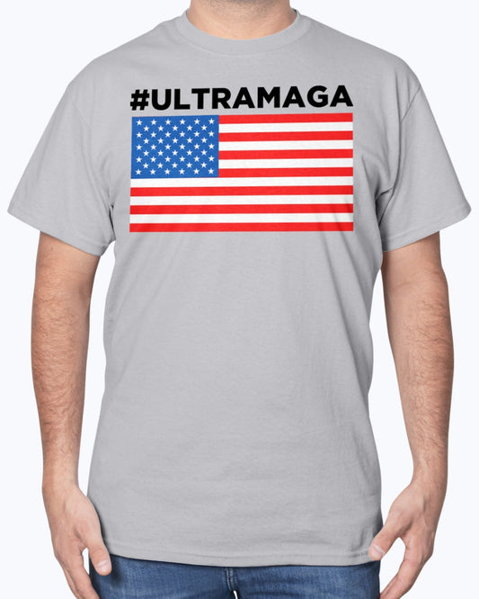 Ultra MAGA Trump USA Flag 2024 T-Shirt (SMALL - 5XL)