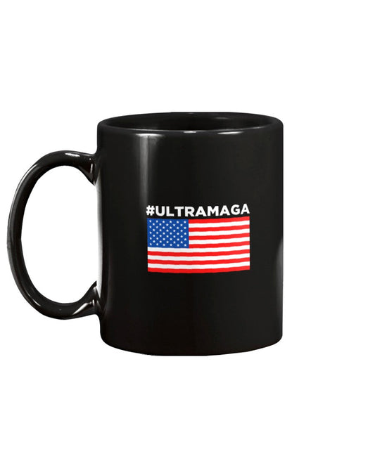 #ultramaga black Trump 2024 large Ceramic Coffee Mug