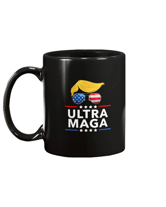 Ultra MAGA Trump Hair Coffee Mug