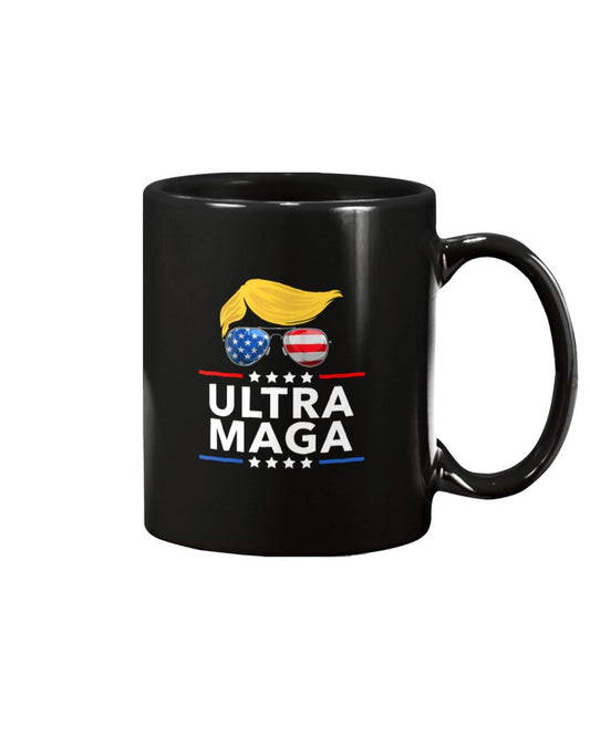 Ultra MAGA Trump Hair Coffee Mug