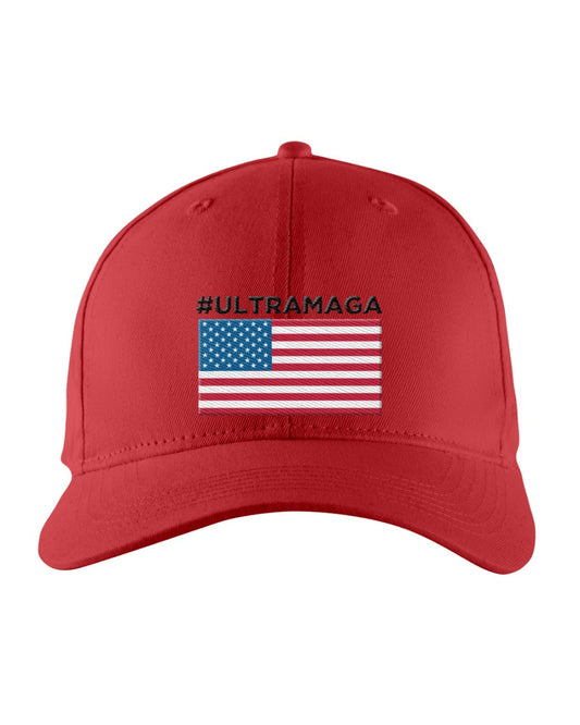 Red #ULTRAMAGA Trump 2024 Embroidered Trucker Cap