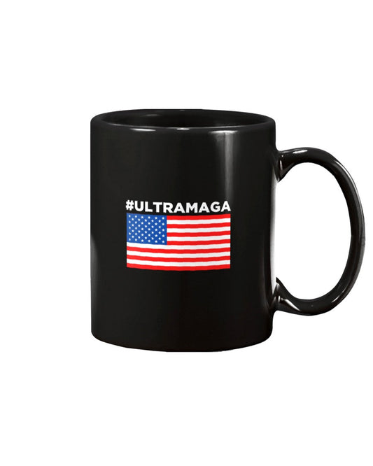 #ultramaga black Trump 2024 large Ceramic Coffee Mug