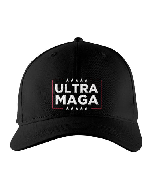 Ultra MAGA Black Embroidered Baseball Hat